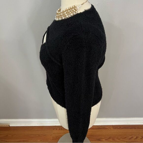 NWOT Nordstrom BP Black Fuzzy Sweater Set -- 1X - Picture 9 of 13